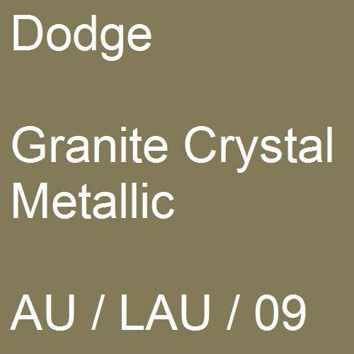 Dodge, Granite Crystal Metallic, AU / LAU / 09.